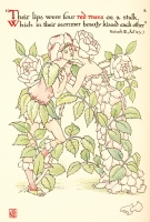 ウォルター・クレイン「赤いバラ：リチャ ード三世」『シェイクスピアの花園』1906年 Ｋ コレクション