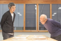 かないくん展　谷川俊太郎 （写真右）　松本大洋（写真左）
