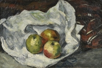 ポール・セザンヌ《３つのりんご》1877年頃、個人蔵