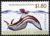 セトリュウグウウミウシ（オーストラリア　2012年）　画像提供：切手の博物館