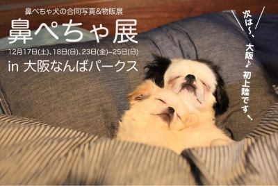 「鼻ぺちゃ展」in 大阪なんばパークス＆柴犬「巻きしっぽ展」